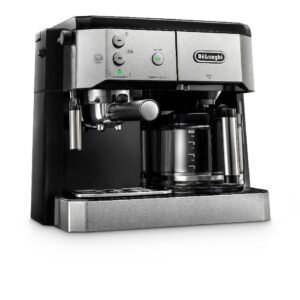 Delonghi Coffee Machine 15 Bar 1750 Watt Silver/Black - BCO421.S