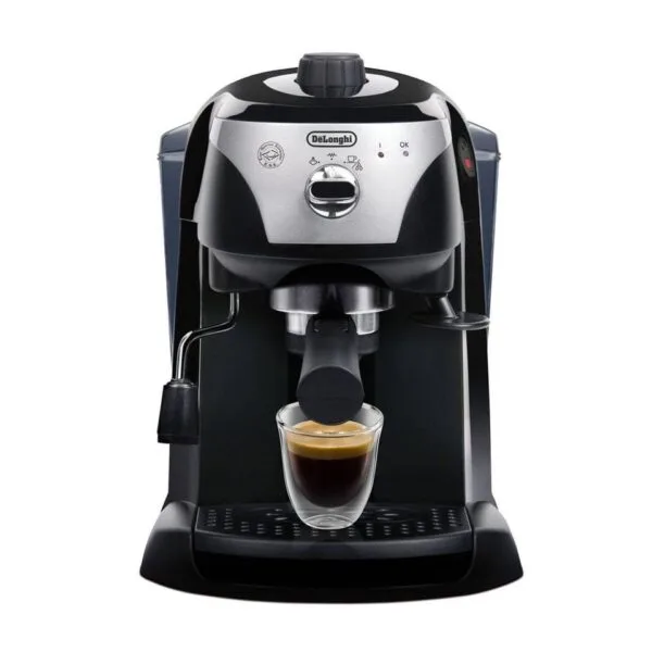 DeLonghi Pump Espresso & Coffee Machine 1100W Black - EC221.B
