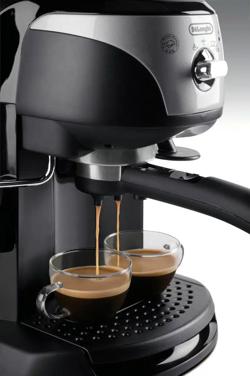 DeLonghi Pump Espresso & Coffee Machine 1100W Black - EC221.B