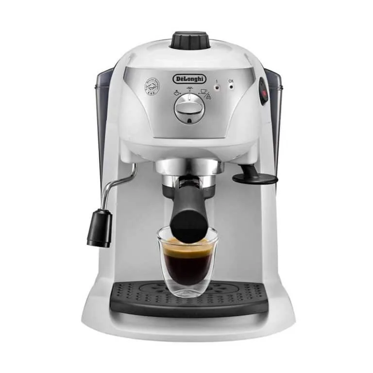 Delonghi Espresso and Coffee Machine 1100W White - EC221.W