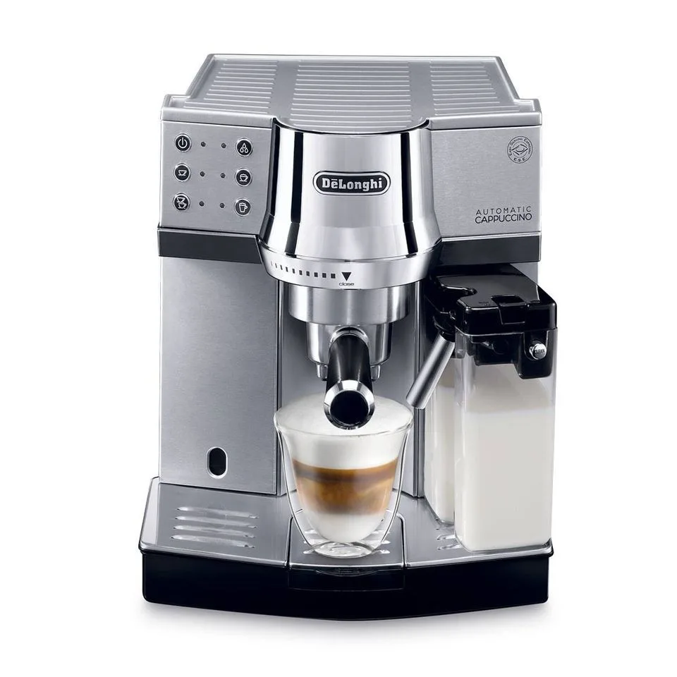 Delonghi Coffee Machine 1450W 15 Bar Silver - EC850.M