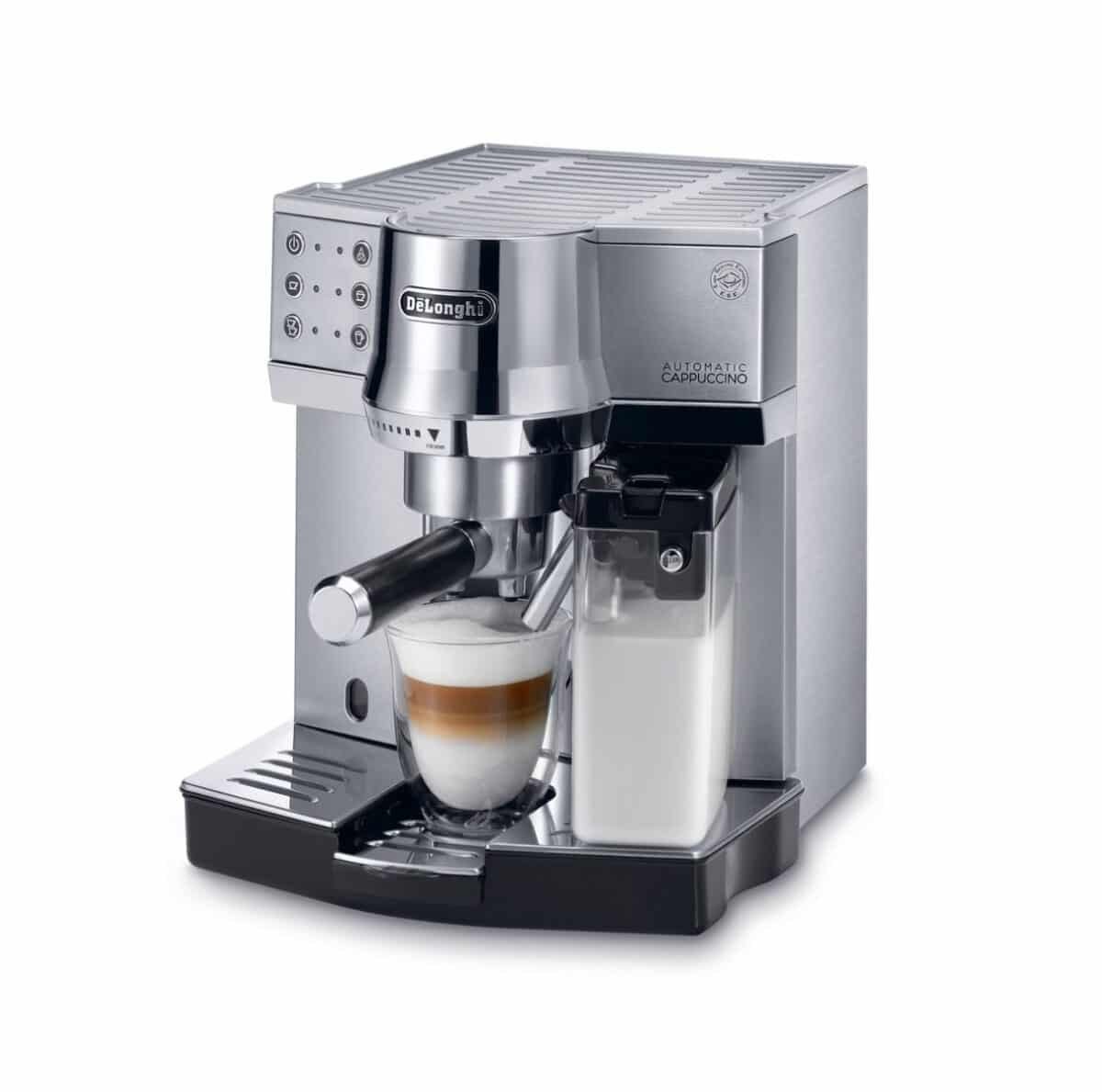 Delonghi Coffee Machine 1450W 15 Bar Silver - EC850.M