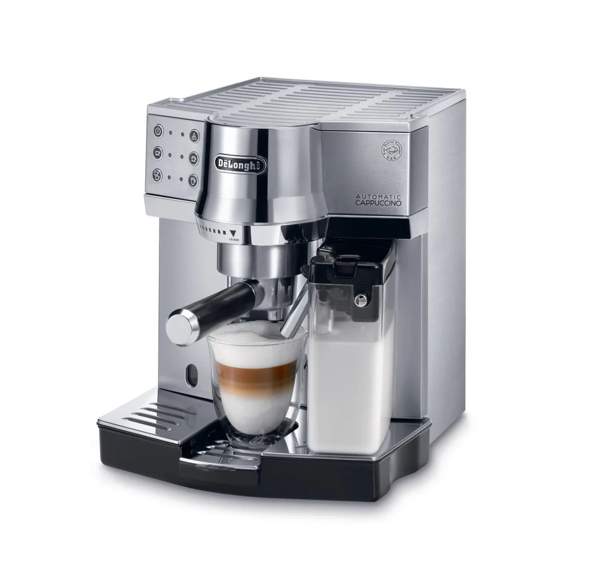 Delonghi Coffee Machine 1450W 15 Bar Silver - EC850.M