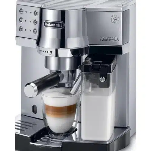 DelonDelonghi Coffee Machine 1450W 15 Bar Silver - EC850.Mghi Coffee Machine 15 Bar Pump Espresso Silver - EC 850.M