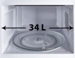 Mienta Microwave 1100 W Titanium 34L MW32317A