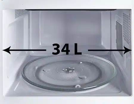Mienta Microwave 1100 W Titanium 34L MW32317A