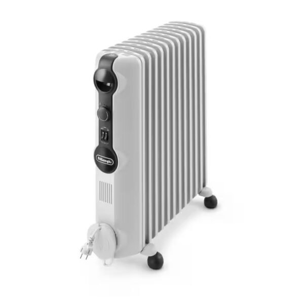 DelonghI Oil Heater 2500W 12 Fins White - TRRSE1225 2 Years Warrantee