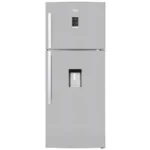 Beko Freestanding Digital Refrigerator, No Frost 2 Doors 19 FT Silver - DN153720DX