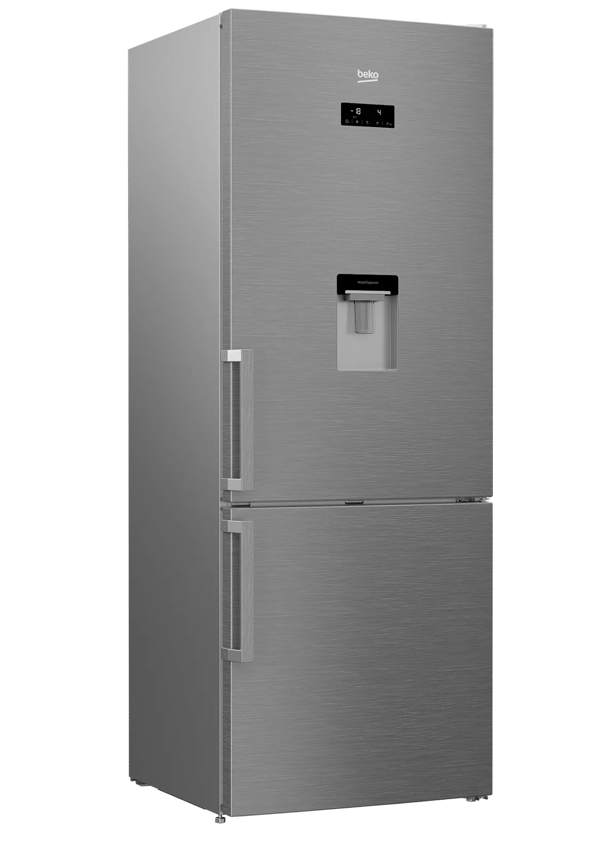 BEKO REFRIGERATOR COMBI 520 Liter Nofrost Digital With Water Dispenser Stainless Steel RCNE520E22DX