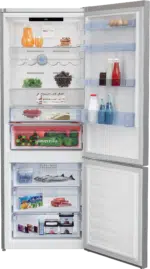 Beko Refrigerator 560 lt net 501 lt Stainless Nofrost Digital touch - 2 Door (Combi) RCNE560E35ZXP