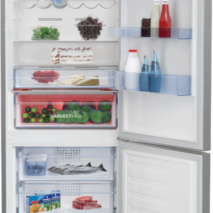 Beko Refrigerator 560 lt net 501 lt Stainless Nofrost Digital touch - 2 Door (Combi) RCNE560E35ZXP