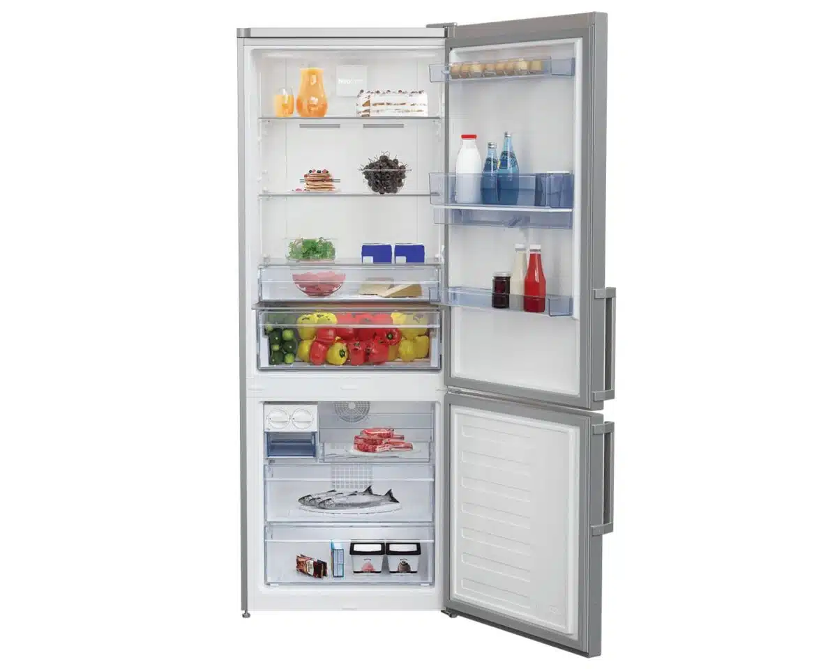 BEKO REFRIGERATOR COMBI 520 Liter Nofrost Digital With Water Dispenser Stainless Steel RCNE520E22DX