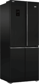Beko Refrigerator 480 lt net 450lt 4 Door Black - Nofrost Digital touch GNE480E20ZB