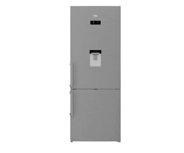 BEKO REFRIGERATOR COMBI 520 Liter Nofrost Digital With Water Dispenser Stainless Steel RCNE520E22DX