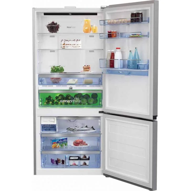 Beko Refrigerator 720 lt net 620 lt Stainless 2 Door - Nofrost Digital touch (Combi) RCNE720E20DZXP