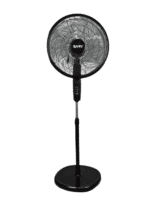 Sary Stand Fan, 18 Inch, 5 Blades, Black - SRSFB-21013