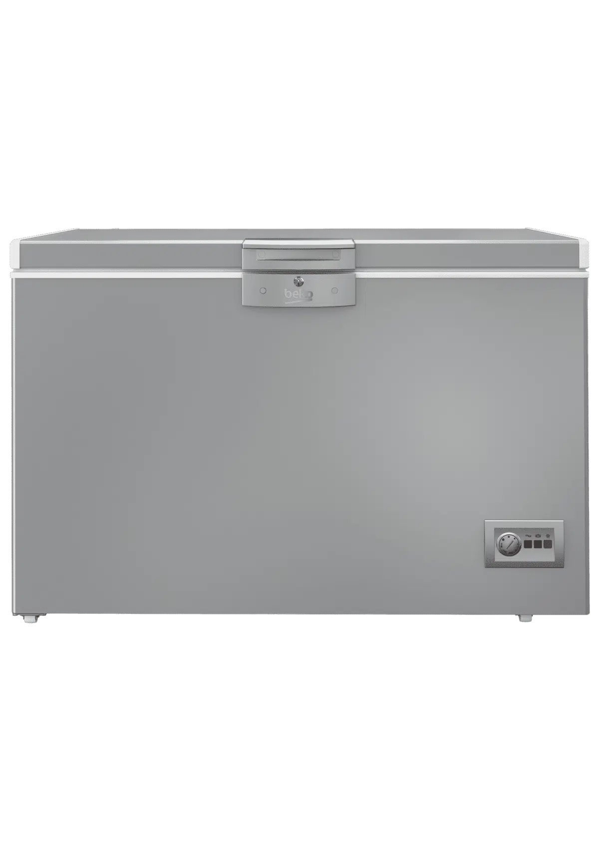 Beko Chest Freezer 375 Liters Freestanding Defrost Silver - HSA40500S