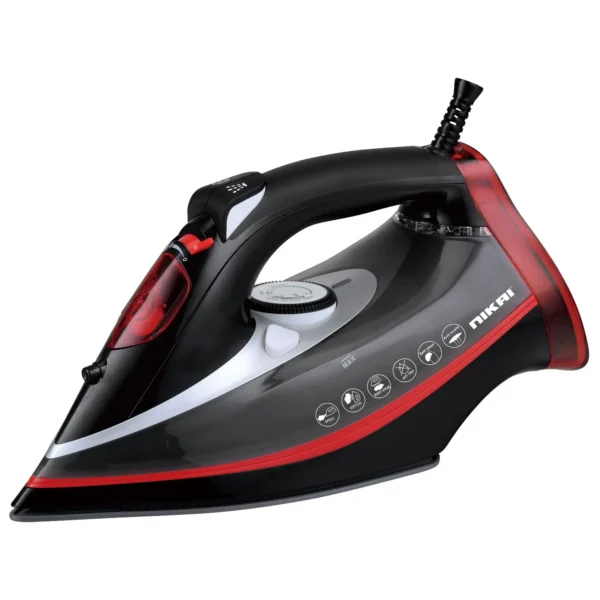 Nikai Steam Iron 2800 Watt Black Red - NESI300L