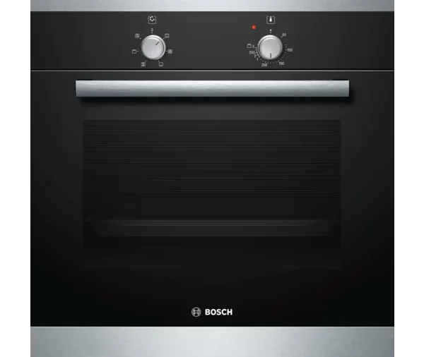 Bosch Electric Oven 60 cm 66 Liter Built-In With Grill and Fan Black HBN301E6T