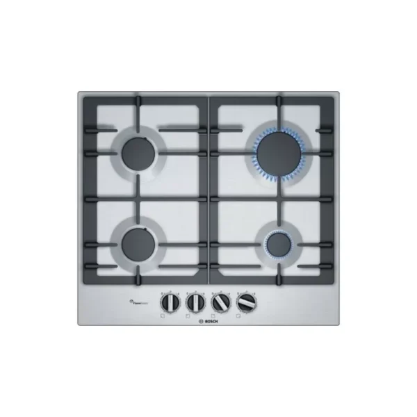 Bosch Gas Hob 4 Burner 60 cm Built-In Iron Cast Stainless PCP6A5B90M