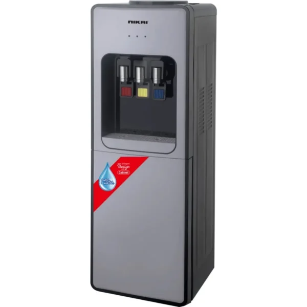 Nikai Hot Cold and Normal Water Dispenser with Cabinet Multicolor - NWD999C