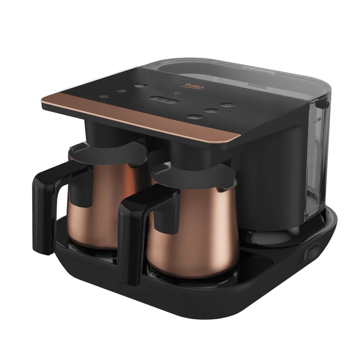 Beko Turkish Coffee Machine Double Pot Black-Gold TKM 8961 B