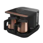 Beko Turkish Coffee Machine Double Pot Black-Gold TKM 8961 B