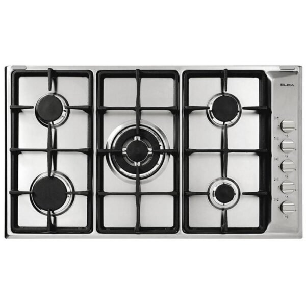 Elba Gas Hob 90 cm 5 Burners Safety Stainless E95-545 XND