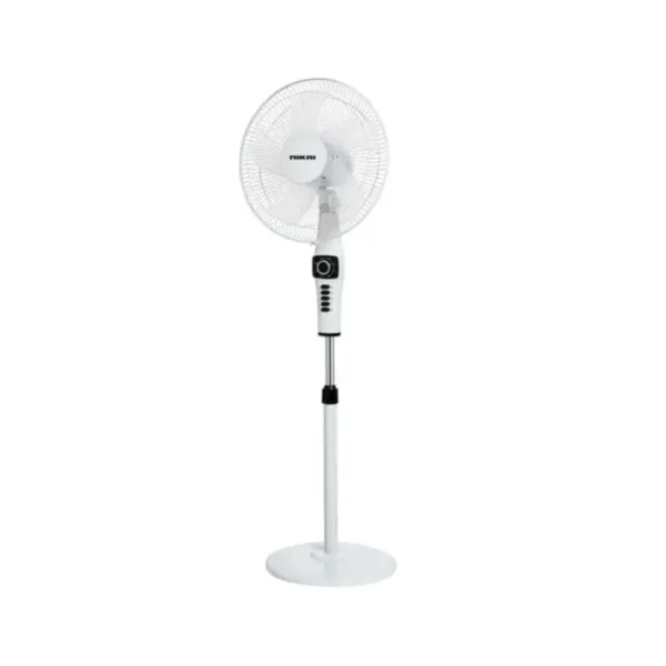 Nikai Stand Fan 16 Inch without Remote Control White and Black - NPF16M5