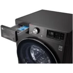 LG Washing Machine 9 KG With Dryer Front Load Automatic Black Steel- F4R5VGG2E