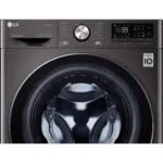 LG Washing Machine 9 KG With Dryer Front Load Automatic Black Steel- F4R5VGG2E