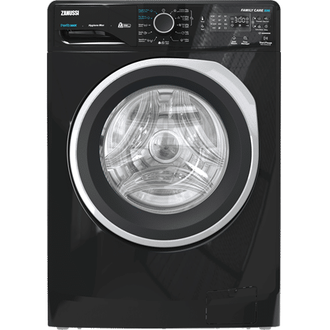 Zanussi Front Load Automatic Washing Machine 8KG Digital Inverter 1200RPM Black ZWF8221BL7