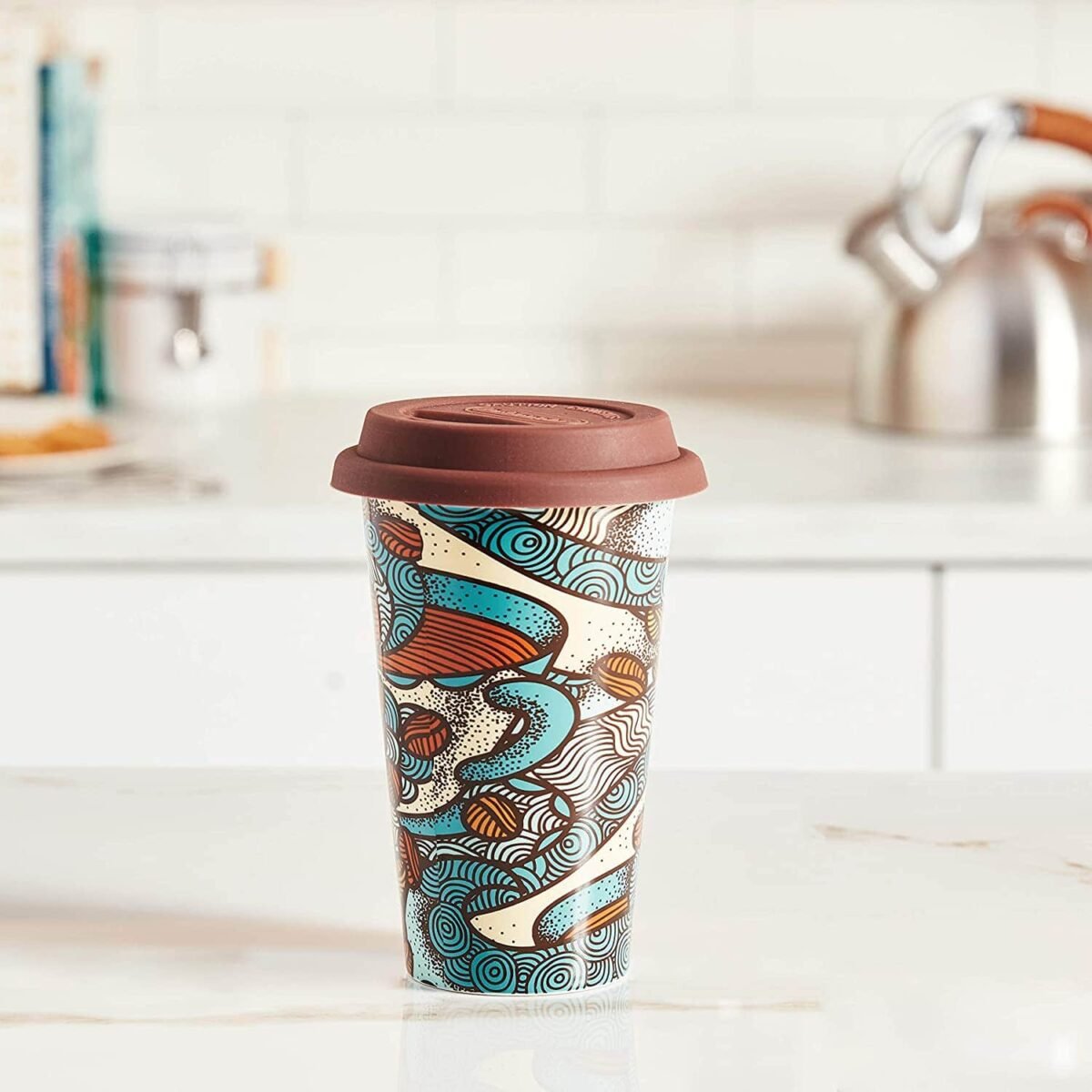DeLonghi Thermal Mug 10 ounce Brown DLSC055