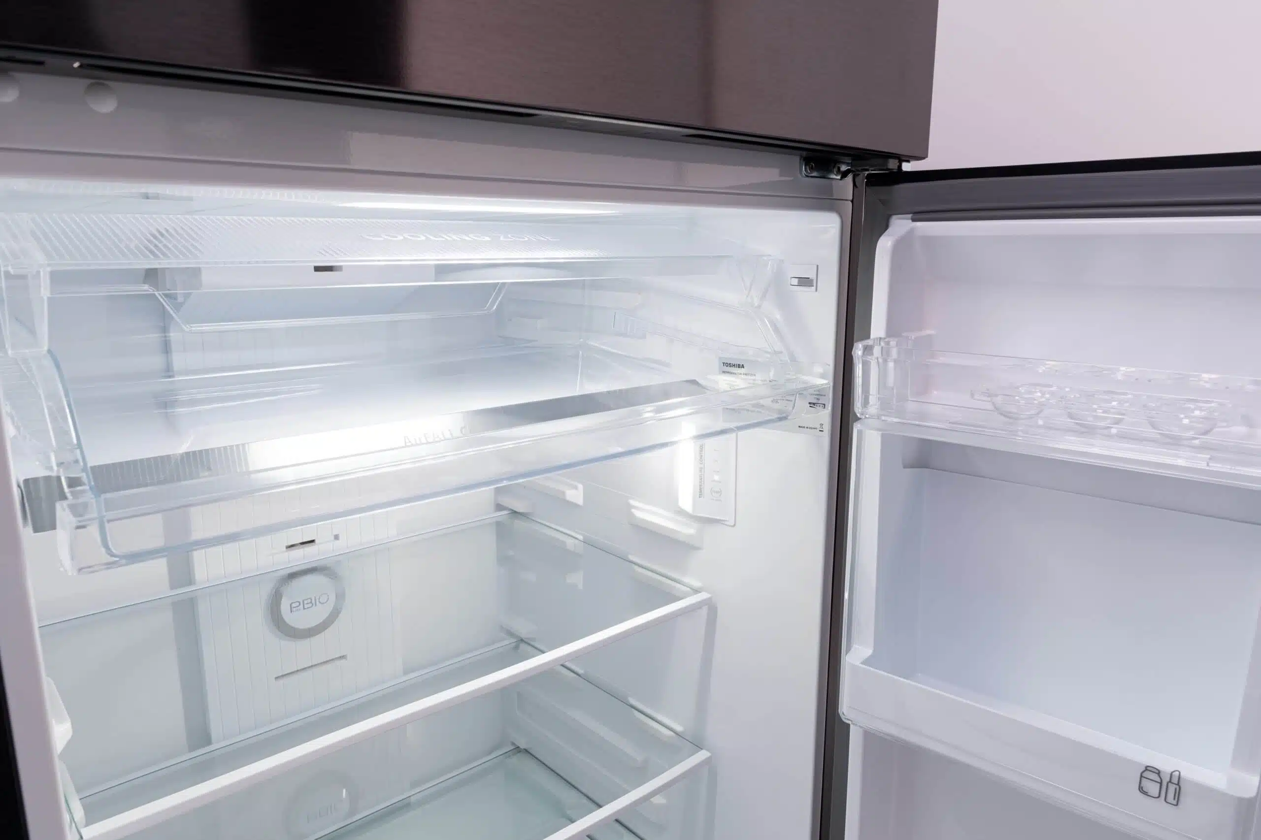 Toshiba Refrigerator 2 Door 411L Inverter Satin Grey - GR-RT559WE