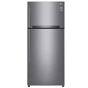 LG Refrigerator Inverter Silver Stainless 506 Liters, LED Display, 18 Cubic Feet, GN-H722HLHL
